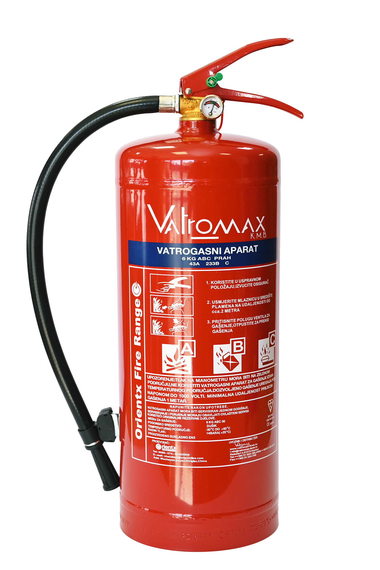 Vatrogasni aparat P-6, 6KG