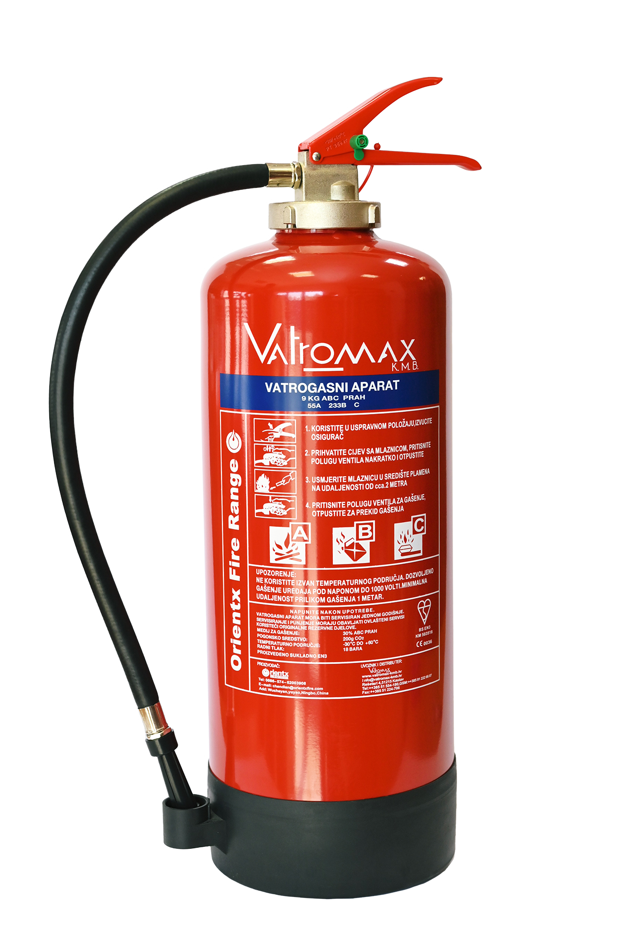 Vatrogasni aparat S-9, 9KG